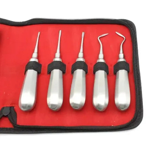 Élévateurs dentaires manuels luxateurs réutilisables en acier inoxydable, lot de 10 pièces, légers et de haute qualité pour chirurgie dentaire - Product Image 1