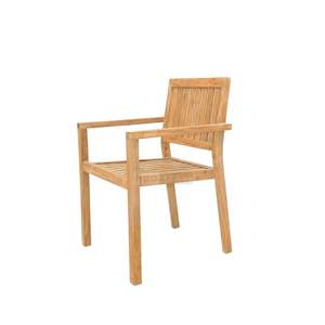 Fauteuil de salon au design minimaliste moderne, en teck de haute qualité et finition soignée - Product Image 6