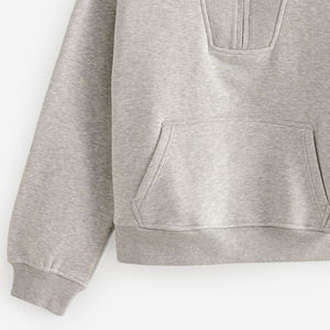 Sudadera transpirable con logotipo personalizado y hombros caídos 2025/sudadera informal holgada de mujer con mangas regulares de nuevo estilo para mujer 2025 - Product Image 5