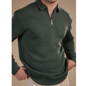 Camisetas Polo de Algodón Transpirable para Hombre, con Estampado Bordado, Tejido de Punto, Manga Larga Informal, con Logotipo Frontal - Product Image 6