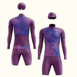 Tenue de cyclisme pour hommes avec design respirant, shorts et manches longues pour l'été - Prix de gros - Product Image 1