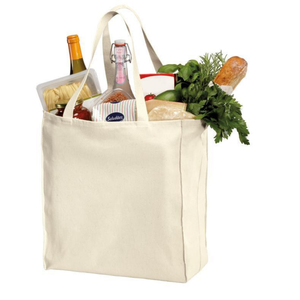 Sac d'épicerie en toile de coton robuste lavable, fourre-tout réutilisable pour légumes, fruits, stockage, cadeaux de vente au détail et d'entreprise - Product Image 5