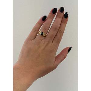 Anillo Vintage de Zafiro Azul de 14k, Anillo de Diamantes Chapado en Oro de 18k para Uso Diario, Promesas y Bodas - Product Image 2