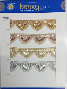 Dentelle brodée florale colorée - Product Image 3