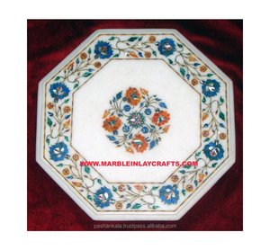 Expensive Marble Assorted Mother Of Pearl Flower Inlay Design Dining <b>Table</b> <b>Top</b> To Enhance Your Living Room Decor <b>For</b> <b>Sale</b> - Product Image 1