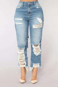 Wholesale <b>Women</b> High <b>Waist</b> Slim Straight <b>Jeans</b> Winter Comfort Custom Logo OEM Service 2025 Trendy <b>Women's</b> Denim Pants OEM - Product Image 4