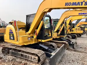 Hot Sale Backhoe Digger Pc70 Digging Machine With Lightly Used Excavator With Cheapest Price