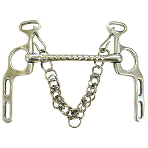 บิตม้าสแตนเลสแบบใหม่ ทนทาน คุณภาพสูง สำหรับขี่ม้า รุ่น Curb Bit H - Product Image 4