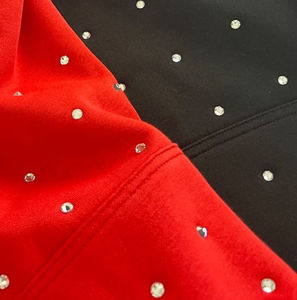 Moda mezcla de algodón sudaderas con capucha de diamantes de imitación para los hombres personalizados de gran tamaño zip up heavyweight faded boxy HOODIE streetwear al por mayor - Product Image 3