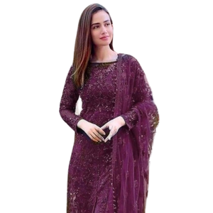 ชุดเดรสสไตล์บูติกของผู้หญิงชุดเดรสสตรีสไตล์พัคสถานชุดปาร์ตี้น้ำหนักเบาระบายอากาศได้ดีชุดแฟนซี shalwar kameez punjabi ผู้หญิง - Product Image 2