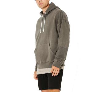 Sudadera con Capucha Personalizada OEM para Hombre, 100% Algodón, Forro Polar, Resistente al Viento, Diseño Personalizado, Logotipo Bordado, Todos los Colores, Lavado Ácido - Product Image 5