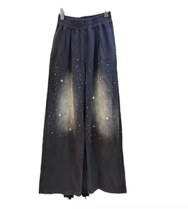 Pantalón profesional acampanado Cortavientos de alta calidad Pantalones de S0ft Lona de punto impermeable Senderismo Pantalones al aire libre Trabajo de diamantes de imitación - Product Image 2