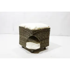 Oferta especial Sweet Pet Nest Winter Warm Pet House Estilo de dibujos animados Pet Cat Cave Bed con cojín