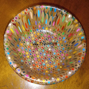 Cuenco Redondo de Resina Artesanal de Lujo, Estilo Ángel Elegante para Decoración de Mesa, Centro de Mesa, Estante, Atractivo Premium de Tradebyd - Product Image 2