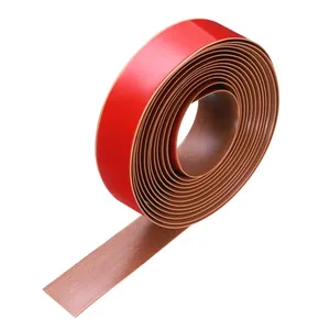 Teca tailandesa moderna 19.68ft Tira de transición de piso autoadhesiva 2 \ "Cubierta de piso Rodapié Accesorios de piso - Product Image 1