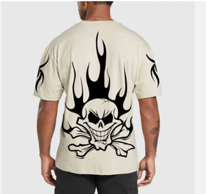 OEM personalizado cómodo hombres Streetwear estilo Hip-hop camiseta recortada para hombre Camiseta para hombre de gran tamaño camiseta - Product Image 2