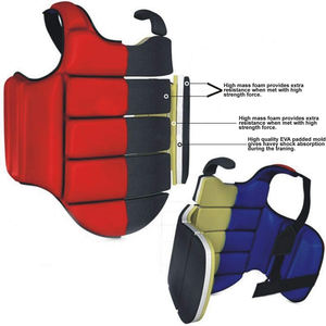 Offre Spéciale gros pas cher Top qualité Durable karaté poitrine garde corps protection en cuir boxe Sanda poitrine protecteur épaissi - Product Image 3