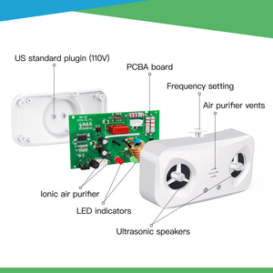Répulsif <span class=keywords><strong>à</strong></span> ultrasons de haute technologie et purificateur d'air combinés, dispositif de lutte contre les insectes sans produits chimiques <span class=keywords><strong>pour</strong></span> usage domestique - Product Image 6