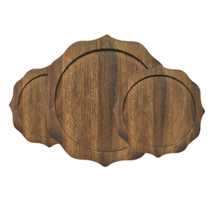 Eco Friendly 100% Naturel Wooden Made Charger Plate <b>for</b> Wedding Kitchen Dining <b>Table</b> Decor Bulk Supplies From India - Product Image 2
