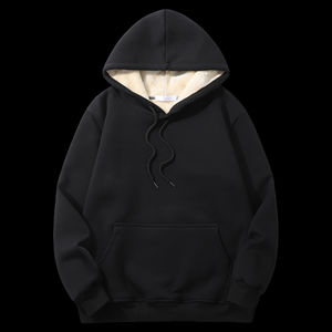 Sweat à capuche d'hiver pour femmes entièrement personnalisable Anti-rides et Anti-boulochage Logo avant Badges décoré col à capuche - Product Image 2