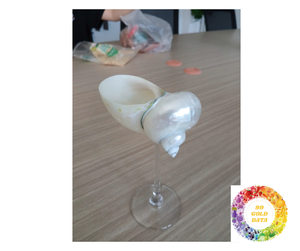 Copas de vino de concha de mar hechas a mano, Concha elegante, Martini, regalo marino de lujo, decoración costera para bodas y resorts de playa - Product Image 6