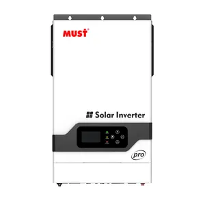 Buena calidad DEBE 24V 3000 vatios y 48V 5200W inversor solar fuera de la red con controlador solar