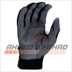 Guantes de bateo de béisbol y softbol de piel de cabra de alta calidad personalizados transpirables y resistentes al desgaste para posición de receptor - Product Image 1