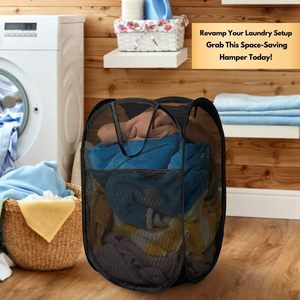 Mới Xách Tay Có Thể Gập Lại Quần Áo <span class=keywords><strong>Carrier</strong></span> Giặt Giỏ <span class=keywords><strong>Hamper</strong></span> Đóng Mở Giặt Lưu Trữ Túi Cho Nhà Máy Sấy Helper - Product Image 6