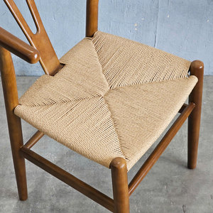 Woven Teak Farmhouse/Contemporary <b>Dining</b> <b>Chair</b> for Living Rooms Restaurants Home Office-GCF171 - Product Image 4