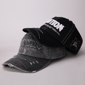 Wholesale Custom High Quality 6 Panel Unstructured Denim <b>Dad</b> <b>Hat</b>,Oem Blank Distressed Vintage Baseball Caps <b>Hat</b> With Logo - Product Image 3