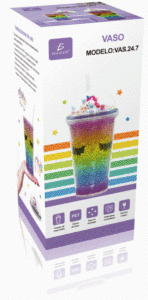 Borraccia Termica Durevole in Acciaio Inossidabile e Plastica con Simpatico Design della Maniglia, per Feste Aziendali, Bevande Fredde, con Coperchio a Cupola e Cannuccia - Product Image 5