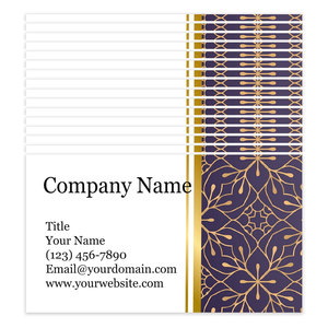 Tarjetas de Visita Personalizadas Premium, Su Puerta de Entrada al Éxito, Color Morado Lujoso, 3.5" X 2" - 14Pt, Tarjetas de Visita - Product Image 2