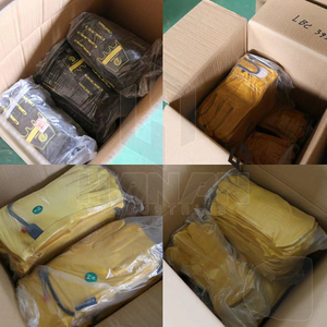 Gants de soudage industriels à coque extérieure en cuir pleine fleur personnalisables Gants de sécurité à résistance extrême à la chaleur - Product Image 5