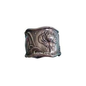 Rond de serviette Antique fini dernière forme de concepteur rond de serviette en métal en gros commande en gros pas cher prix de gros décor de Restaurant - Product Image 2