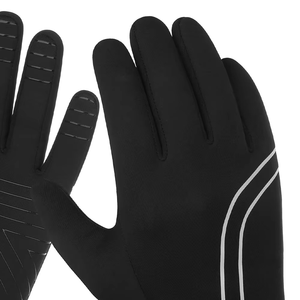 Gants de course chauds réfléchissants en polyester résistants à l'eau pour hommes Grip à écran tactile Entraînement en plein air Vêtements de sport coupe-vent - Product Image 6
