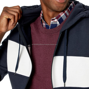 Sudadera con Capucha para Hombre 100% Algodón al por Mayor con Cierre y Logotipo Personalizado, Estampado Sólido, Técnicas de Teñido Anudado y Teñido Liso - Product Image 3