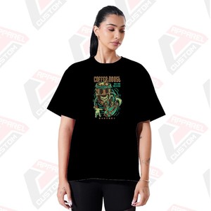 Stylish Women's Acid Wash T-Shirt with Appliques & Beading Comfortable Trendy Eco-Friendly Summer <b>Tops</b> Made Denim Batik Corduroy - Product Image 1