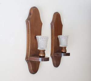 Appliques murales décoratives en bois antique pour intérieur, couloir, accents métalliques classiques, charme intemporel et élégant - Product Image 4