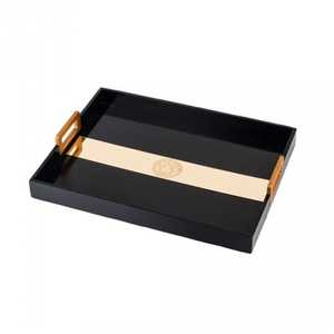 Plato de bandeja de servicio de aspecto Premium duradero para uso de servicio de Navidad en Hotel, boda, bandeja de servicio de comida, plato con asa - Product Image 1