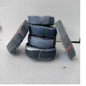 Cuộn Ruy Băng Denim Tái Chế Làm Theo Yêu Cầu Với Chiều Rộng 1.5 CM Lý Tưởng Để Sử Dụng Bởi Các Nghệ Sĩ Dệt Và Các Cửa Hàng Sợi Để Bán Lại