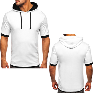Sudadera con Capucha de Golf de Manga Corta para Hombre, de Alto Rendimiento, 60% Algodón, 40% Poliéster, con Logotipo Personalizado, Transpirable, Diseño Sólido, para Otoño - Product Image 3
