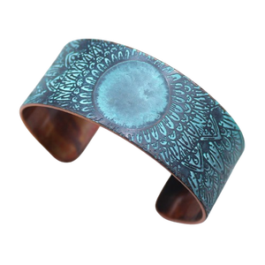 April Alabama Dark Purple Glass Bracelet Black and <b>copper</b> <b>bangle</b> gift American Cuff Christmas New Year Dragon Jewelry - Product Image 1