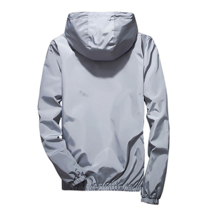 Matériau respirant fabriqué couleur unie hommes sweats à capuche zippés taille confortable fabrication de vêtements 100% coton épais polaire pour hommes - Product Image 5