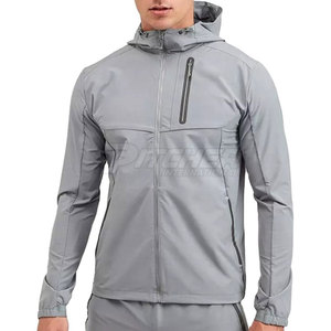 2025 Custom Hooded Casual <b>Windbreaker</b> Jacket <b>for</b> Men with Zipper Closure OEM Service Winter Ready - Product Image 1
