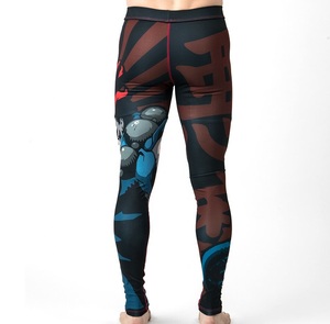 Legging de compression pour homme sur mesure par le fabricant, pour le fitness, le combat, le jiu-jitsu, le grappling, pantalon de sport respirant, taille élastique, longueur intégrale - Product Image 4