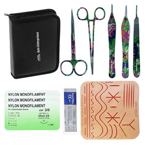 Surgical Instruments Dental Equipment's <b>Suture</b> Training <b>Kit</b> Surgical <b>Suture</b> <b>Kit</b> Silicone Pad <b>Suture</b> Laceration Medical Student - Product Image 1