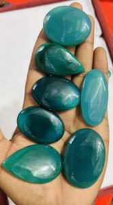 พลอยโอนิกซ์สีเขียวธรรมชาติผสมรูปทรงและขนาดอัญมณีหลวมพลอยสีเขียวนิลคุณภาพสูงทำอัญมณี - Product Image 3