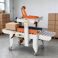 Machine automatique de scellage et d'étiquetage de boîtes électriques pour petits colis en carton, facile à utiliser, emballage papier pour boissons