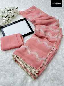 Prix de gros Saree Fabricant de Surat Designer Saree Collections avec Banglory Silk Blouse avec Séquence Work Party Wear - Product Image 5