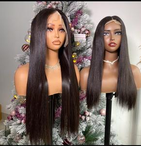 Chất Lượng Sang Trọng Tóc Giả Con Người Việt Nam Tóc Thẳng Ren Phông Chữ Đôi Rút Ra Không Có đổ, Rối Miễn Phí - Product Image 3